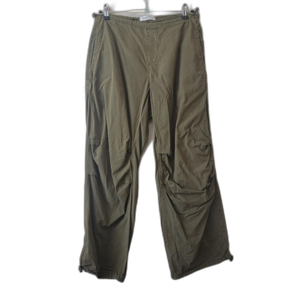 Pull & Bear Khaki Cargo Pants Size S Utility Military